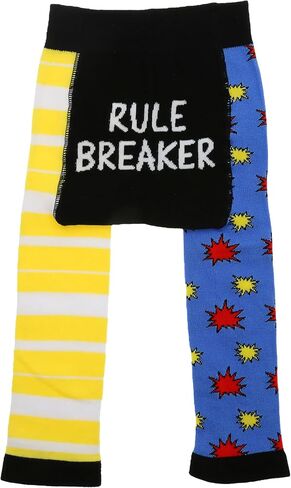 Pavilion Gift Company Unisex Rule Breaker – 12-24 Month Baby Leggings Soft Stretchy Humorous Funny Novelty Wacky Apparel Attire, Yellow, Blue, Black, Red, White in Kuwait
