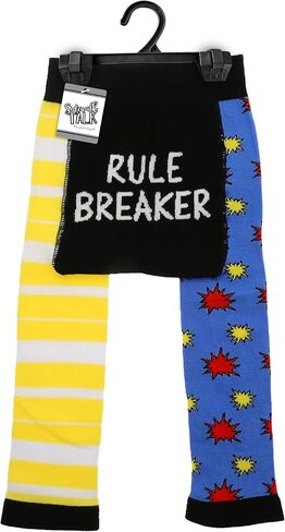 Pavilion Gift Company Unisex Rule Breaker – 12-24 Month Baby Leggings Soft Stretchy Humorous Funny Novelty Wacky Apparel Attire, Yellow, Blue, Black, Red, White in Kuwait