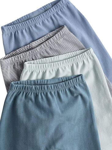 NEXT Newborn Blue Baby Leggings 4 Pack 2-3Y | Cozy cotton-blend jersey, super soft handle, easy pull-on design, versatile first layer for mix-and-match outfits in Kuwait
