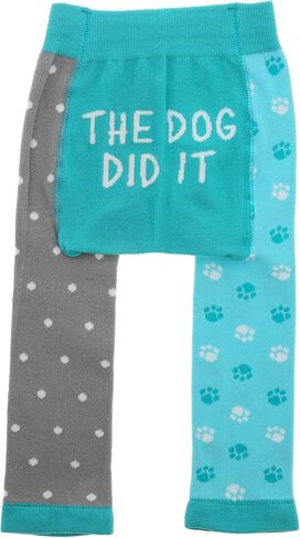 Pavilion Gift Company Unisex 12-24 Month Baby Leggings Soft Stretchy Funny Humorous Doggy Puppy K9 Dog Lover Apparel Attire, Blue, Gray, White in Kuwait