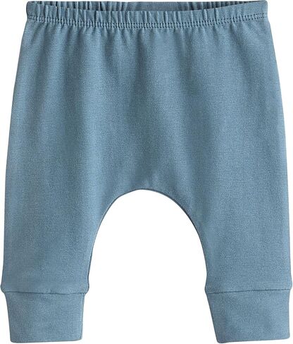 NEXT Newborn Blue Baby Leggings 4 Pack Up to 3M | Cozy cotton-blend jersey, super soft handle, easy pull-on design, versatile first layer for mix-and-match outfits in Kuwait