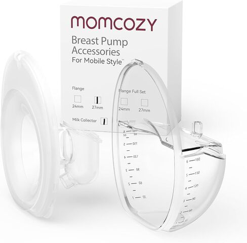 Momcozy Breast Pump Hands Free Mobile Style | M6, Wearable Breastfeeding Electric Breast Pump Ideal Rhythm More Milk, DoubleFit Flange More Fit & Discreet with 3 Modes 9 Levels, 24mm - 2 Pack Cozy Red in Kuwait