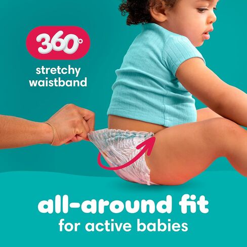 Pampers Diapers - Cruisers 360° - Size 4, 21 Count, up to 100% Leakproof Fit, Designed for Active Babies, Pull On Diaper in Kuwait