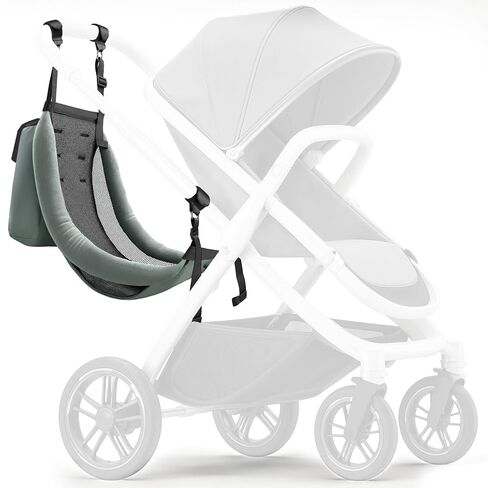 Stroller Hammock Seat for Toddler, 5-Point Harness, Detachable Stroller Seat Attachment, Folds be a Storage Bag, Curved Hammock-Style Seat Accessories, for 3-5 Years Old, Up to 45 lbs in Kuwait