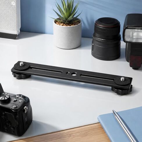 Flash Bracket Tripod Extension Arm Camera Bracket Tripod Accessories Tripods Attachment Camera Attachment Extension Bar Tripods Accessories Attachments, 8 x 1.2 inch Black Aluminum Alloy in Kuwait