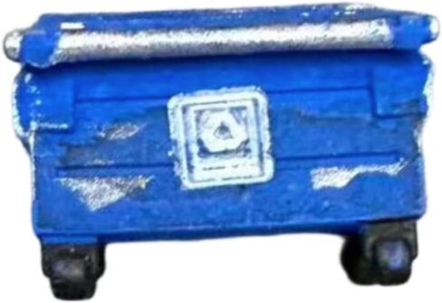 1/64 Miniature Trash Can Resin Mini Trash Bin Open-Top Diorama Accessory for Hobbyists, Green in Kuwait