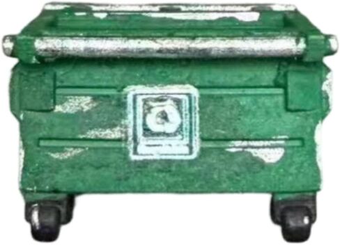 Milageto 1/64 Miniature Trash Can Realistic Mini Trash Bin Authentic Diorama Accessory for Dioramas, Red in Kuwait