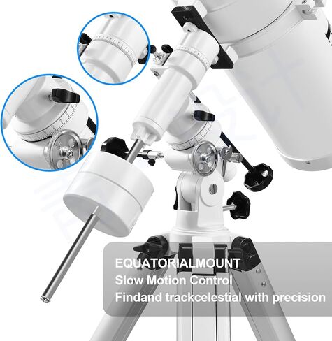 HSL Telescope 150EQ Astronomical Professional Telescope for Adults High Powered,750mm focal length Reflector Astronomy Telescopes for Beginners,Comes with Phone Adapter,5 color Filter and Carrying Bag in Kuwait