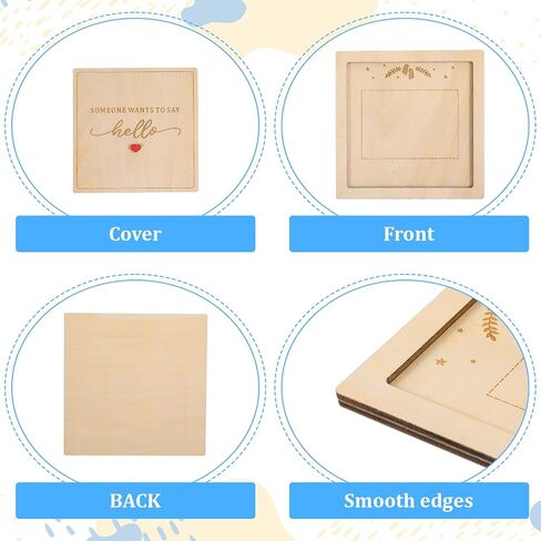 Wooden Ultrasound Picture Frame Box, Pregnancy Announcement Keepsake in Kuwait