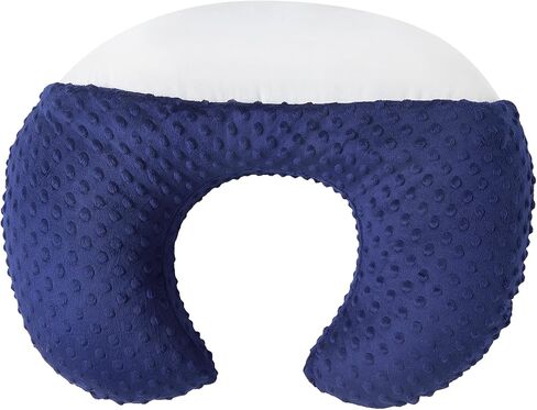 Nursing Pillow and Positioner Breastfeeding and Bottle Feeding | Propping Baby, Tummy Time, Sitting Support for Baby Boy and Baby Girl, with Removable Dots Cover (Blushing Bride) in Kuwait