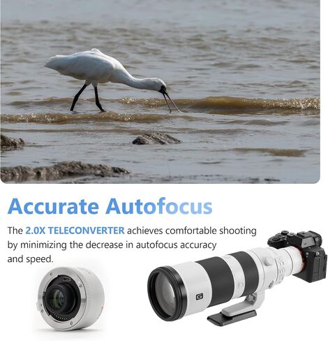 VILTROX TC-2.0X Auto Focus Teleconverter Lens Conversion Autofocus Lens Compatible with Sony SEL70-200GM2 70-200G2 100-400GM 200-600G 400F28GM 300F28GM, for Viltrox 135mm F1.8 LAB FE in Kuwait