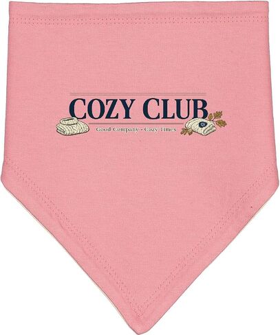inktastic Cozy Club Fall Baby Bandana Bib in Kuwait