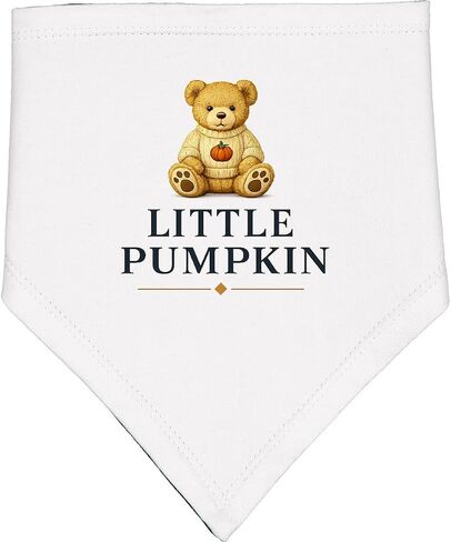 inktastic Little Pumpkin Teddy Bear Baby Bandana Bib in Kuwait