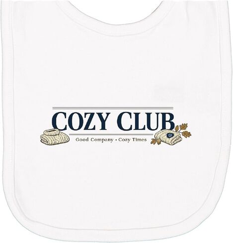 inktastic Cozy Club Fall Newborn Bib in Kuwait
