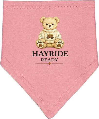 inktastic Fall Teddy Bear Hayride Baby Bandana Bib in Kuwait