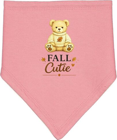 inktastic Cute Fall Teddy Bear Baby Bandana Bib in Kuwait