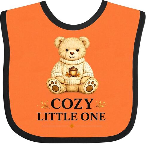 inktastic Cozy Little Bear Fall Baby Bib in Kuwait
