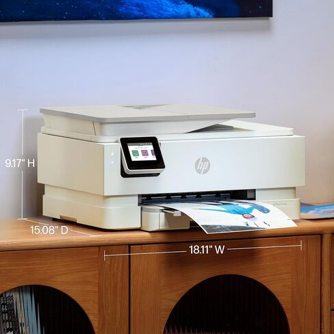 HP Envy Photo 7975 Wireless Color Inkjet Photo Printer, Print, scan, Copy, Easy Setup, Mobile Printing, Best-for-Home, 3 Month Trial of Instant Ink Included, AI-Enabled (B63K3A) (Renewed) in Kuwait