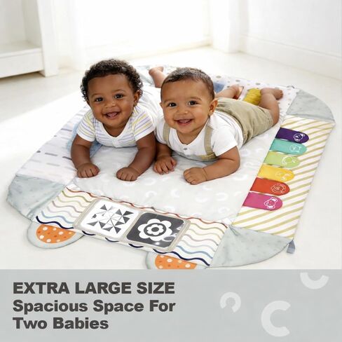 Aila+Aiden Baby Gym Play Mat, 8-in-1 Tummy Time Mat & Activity Gym, Washable Ball Pit, Infant Play Mat with Detachable Toys for Sensory Exploration and Motor Skill Development in Saudi Arabia
