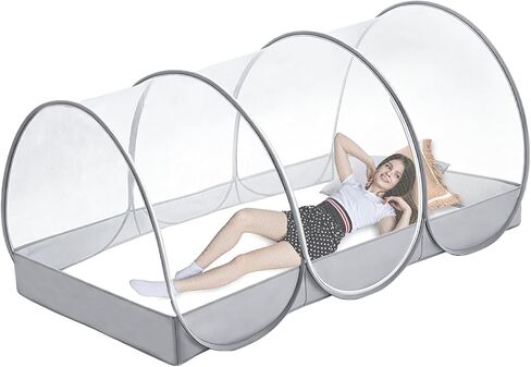 79 * 40 * 35 Inch Extra Large Pop Up Mosquito Net Tent | Foldable Mosquito Net for Bed, Portable Camping Mosquito Net, Mosquito Mesh Tent for Bed Camping Patio Living Room in Saudi Arabia