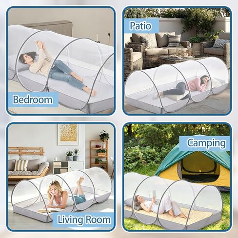 79 * 40 * 35 Inch Extra Large Pop Up Mosquito Net Tent | Foldable Mosquito Net for Bed, Portable Camping Mosquito Net, Mosquito Mesh Tent for Bed Camping Patio Living Room in Saudi Arabia