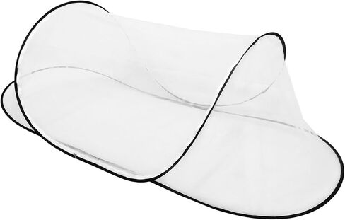 Pop-Up Mosquito Net for Bed, 78 * 31 * 22inch Foldable & Detachable Mosquito Tent with Double Zipper, Lightweight Bed Tent for Travel, Camping, Home, Single Adult Use in Kuwait