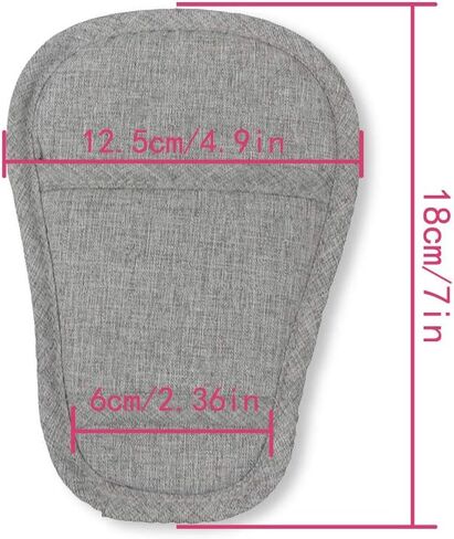 SeedFuture 2 Pieces Crotch Pads for Stollers, Gray in Kuwait