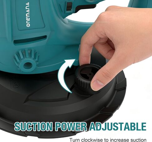 Drywall Sander, 750W Electric Drywall Sander with Vacuum Dust Collection, Variable Speed 1500–2700 RPM Wall Sander with 180mm Sanding Disc & Complete Accessories in Kuwait