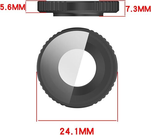 LOKEKE Compatible with DJI Osmo Action 6 UV Filter Cap Protector, Aluminum Alloy & Optical Tempered Glass Protective Case Cover Shell Guard Cap Compatible with DJI Osmo Action 6 Filter Lens in Kuwait
