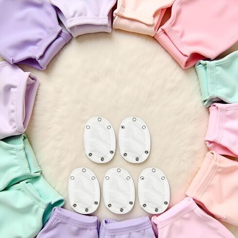 3Pcs Baby Jumpsuit Diaper Infant Romper Length Extender Bodysuit Snap Button Extended Diaper for Triangle Crotch Clothing in Kuwait