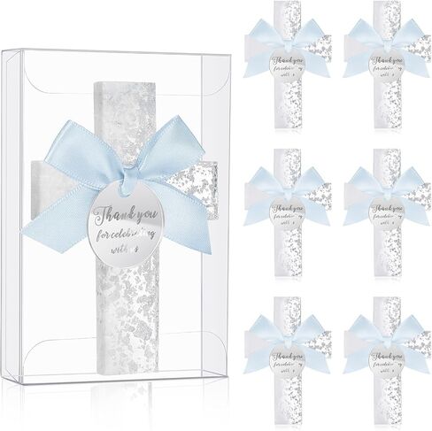 Chunful 12 Sets Baptism Favors for Guests Gold Sliver Epoxy Cross Magnet First Communion Cross Magnet with Tag Acrylic Box Christian Easter Gift for Christening Baby Shower Party Family Gathering in Kuwait
