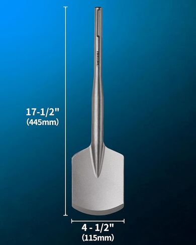 Firecore 4-1/2" x 17" SDS Max Clay Spade Bit for Landscaping and Gardening | Clay Spade Shovel for SDS Max Rotary Hammer Electric Jackhammer, Trenching Digging Tools for Clay Gravel Adobe Sandstone Soil in Kuwait