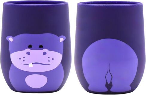 Silly Goose Silicone Training Cup, Cute Fox Design, Open Top Cup for Babies and Toddlers, Easy to Grip for Tiny Hands, Dishwasher Friendly in Kuwait