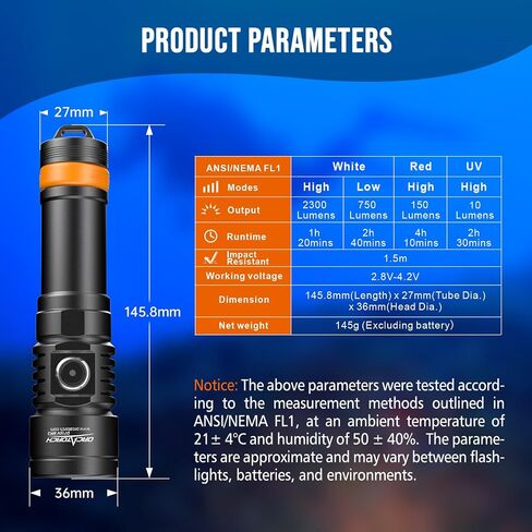 ORCATORCH D710V MK2 Dual Underwater Video Light Kit, 4600 Lumens (2x2300) Tri-Color Scuba Diving Photography Rig with H02 Camera Tray, Handle & Ball Joint Clamps, 120° Wide Beam for Gopro & Action Cam in Kuwait