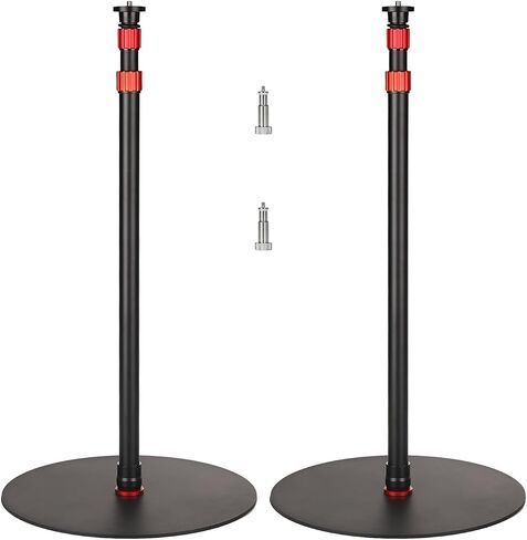 GVM YB2L200 79.9in Heavy Duty Light Stand Kit (2-Pack), Round Base Monopod, 10kg Load Capacity, Flat Base for Stability, for Video Recording, Live Streaming, Interviews & Photography Studio in Kuwait