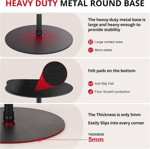 GVM YB2L200 79.9in Heavy Duty Light Stand Kit (2-Pack), Round Base Monopod, 10kg Load Capacity, Flat Base for Stability, for Video Recording, Live Streaming, Interviews & Photography Studio in Kuwait