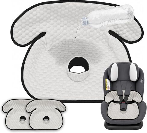 Cool-Touch Potty Training Car Seat Protector, 2 Pack – Feels Cooler & Less Stuffy Than Regular Pads, Waterproof Non-Slip Toddler Piddle Pad, Machine Washable for Car Seats, Strollers & High Chairs in Kuwait