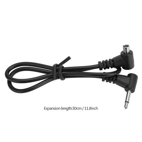 PC Sync Cord, Professional 2.5mm Plug to Male Flash Sync Cable for Camera Equipment 12 Inch 30cm Durable Lightweight Photography Accessory in Kuwait
