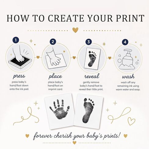 Novabright 26 Pcs 11x14 Inch Baby Shadow Box Frame Kit Large Newborn Keepsake White DIY Box with Handprint Footprint Ink Pad Birth Certificate Card Nursery Decor Baby Shower Frame Gift for Mom Dad in Kuwait