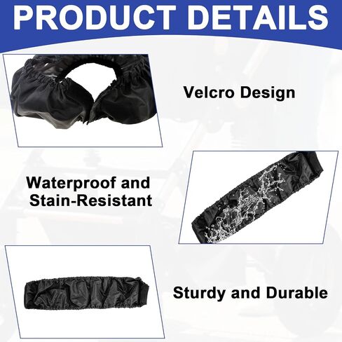 4 Pcs Baby Stroller Wheel Covers, Dustproof & Noise Reducing Protective Tire Covers,Stroller Dustproof Tire Protector for Toddler Car in Kuwait