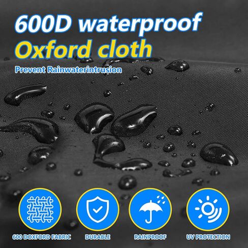 6 Passenger Seater Stroller Cover,600D Heavy Duty Waterproof & Dustproof Covers for Buggy Tarp Commercial Daycare and Preschool Strollers, All-Weather, Black in Kuwait