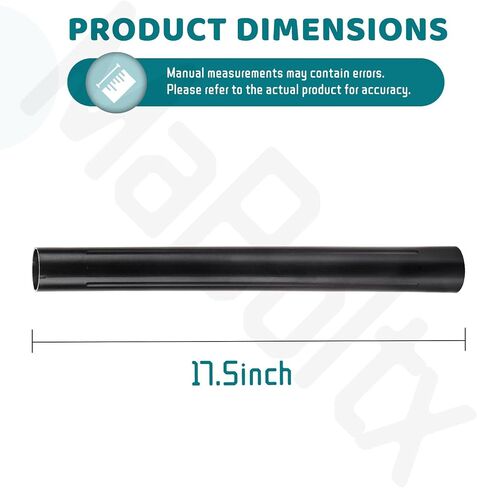 2 Pcs Extension Wand Replacement for Dewalt DXVA19-1202, 1-7/8" x 17.56" Wet/Dry Vacuum Cleaners Hose, Fit DXV05S, DXV06G, DXV08S, DXV04T, DXV05P, DXV10SA, DXV10SB, DXV06P, DXV09P, DXV09PA, DXV10P in Kuwait