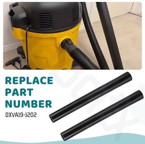 2 Pcs Extension Wand Replacement for Dewalt DXVA19-1202, 1-7/8" x 17.56" Wet/Dry Vacuum Cleaners Hose, Fit DXV05S, DXV06G, DXV08S, DXV04T, DXV05P, DXV10SA, DXV10SB, DXV06P, DXV09P, DXV09PA, DXV10P in Kuwait