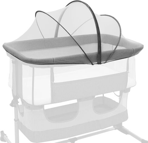 Bassinet Cover for Cats, Mosquito Net Cover, Two-Way Zipper | Keep Pets Out for Baby, Breathable Baby Mosquito Net for Crib White in Kuwait