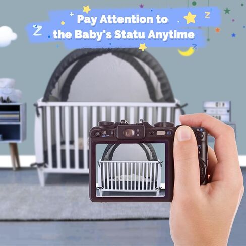TUPI Crib Tent Safety Net to Keep Baby in,Black | Pop Up Crib Tent,Keep Baby from Climbing Out,Mosquito Net for Baby Crib,Ultra Stable Frame,Durable Strong Self-Locking Zipper in Kuwait