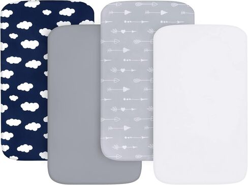 Waterproof Bassinet Mattress Pad 2 Pack and Baby Bassinet Sheets 4 Pack Compatible with Baby Delight Bassinet in Kuwait