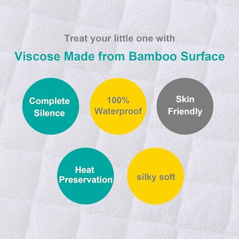 Waterproof Bassinet Mattress Pad 2 Pack and Baby Bassinet Sheets 4 Pack Compatible with Baby Delight Bassinet in Kuwait