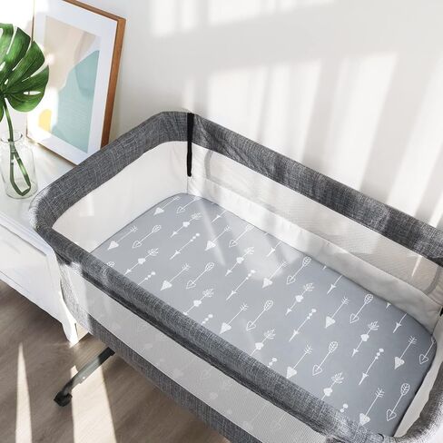 Waterproof Bassinet Mattress Pad 2 Pack and Baby Bassinet Sheets 4 Pack Compatible with Baby Delight Bassinet in Kuwait