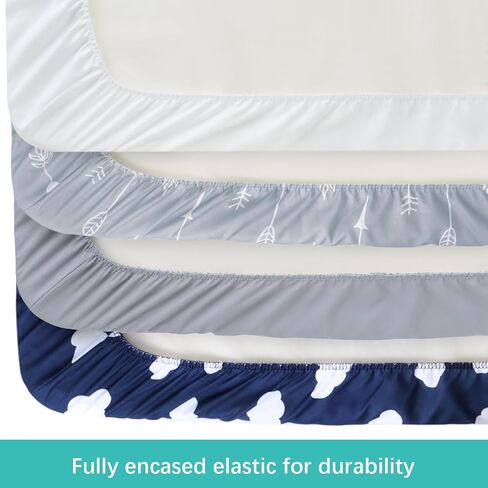 Waterproof Bassinet Mattress Pad 2 Pack and Baby Bassinet Sheets 4 Pack Compatible with Baby Delight Bassinet in Kuwait