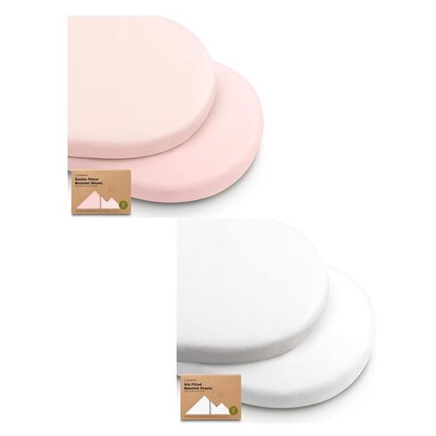 KeaBabies 2-Pack Bassinet Sheets for Girls, Boys and 2-Pack Bassinet Sheets - 33x17 Universal Baby Mattress Pad Protector Cover - Soft and Breathable Baby Bedding Cover in Kuwait